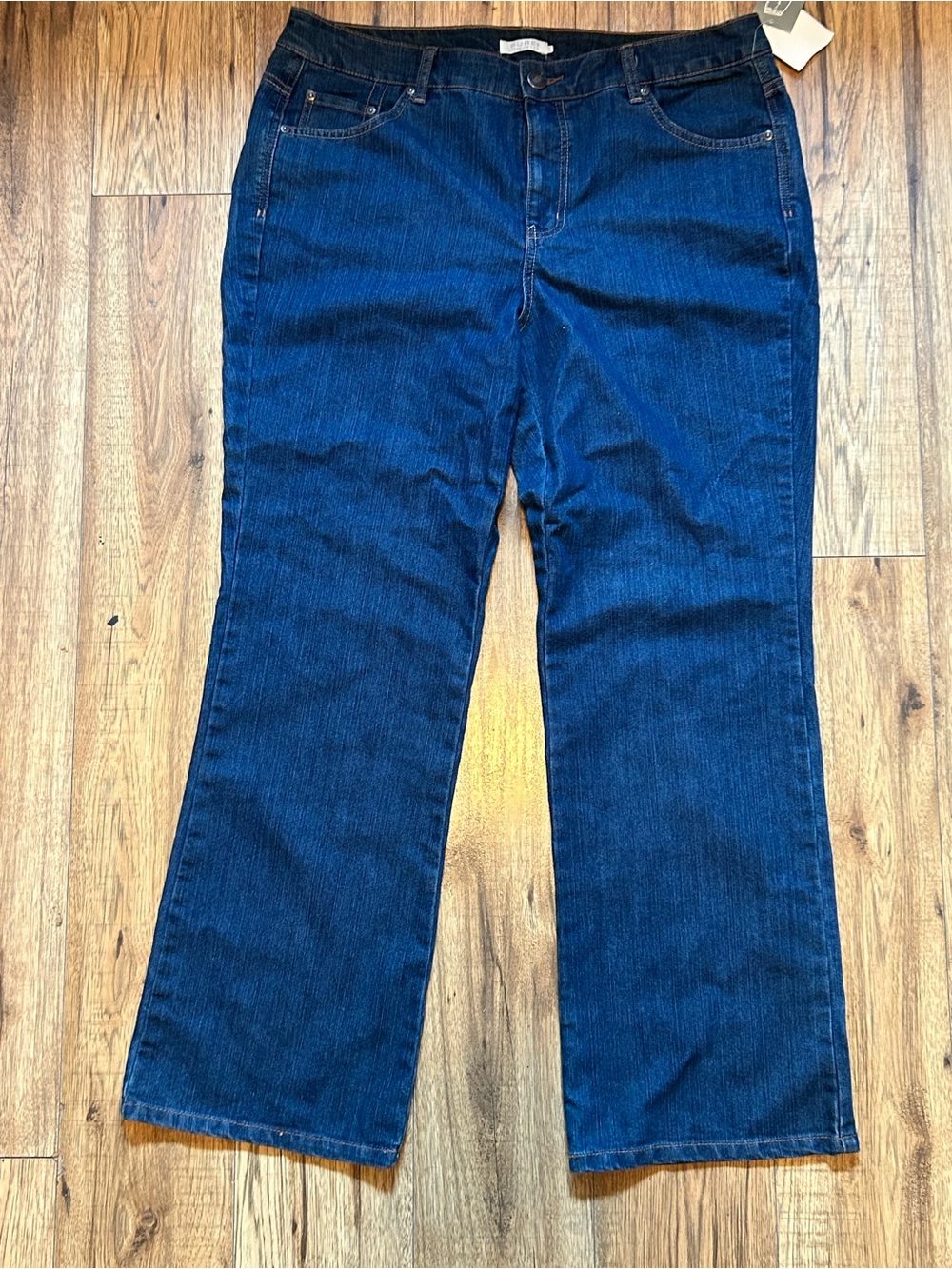Vintage Women's Dark Blue Denim Jeans